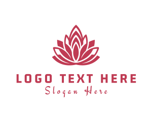 Lotus - Botanical Flower Garden logo design