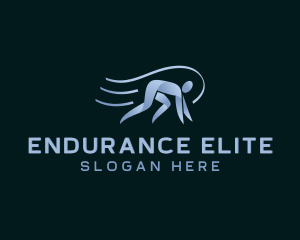 Triathlon - Running Sports Athlete logo design