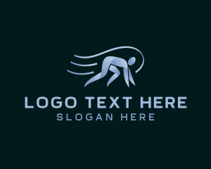 Jogging - Running Sports Athlete logo design