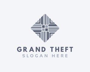 Hh - Grey Tile Pavement logo design