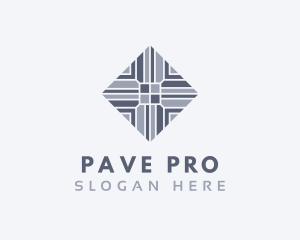 Grey Tile Pavement logo design