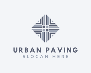 Pavement - Grey Tile Pavement logo design