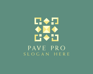 Tile Pattern Flooring logo design