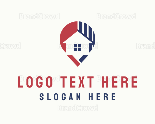 House Pin Locator Logo