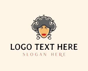 Weave - Beauty Female Hairstylist logo design