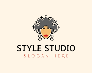 Hairstylist - Beauty Female Hairstylist logo design