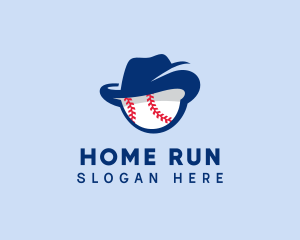 Baseball - Baseball Fedora Hat logo design