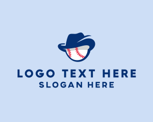 Softball - Baseball Fedora Hat logo design