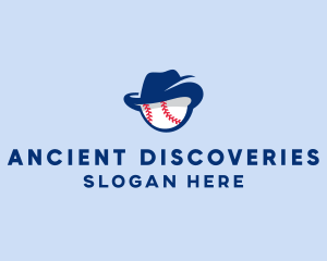 Baseball Fedora Hat logo design