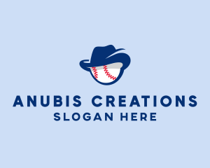 Baseball Fedora Hat logo design