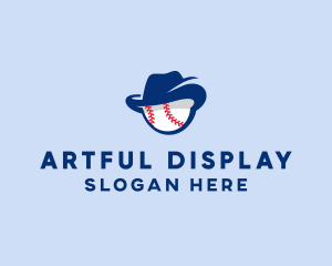 Baseball Fedora Hat logo design