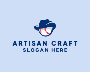 Baseball Fedora Hat logo design