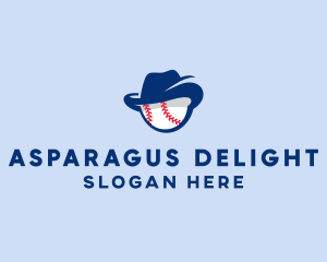 Baseball Fedora Hat logo design