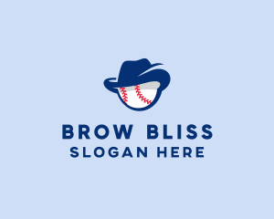 Baseball Fedora Hat logo design