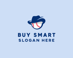 Baseball Fedora Hat logo design