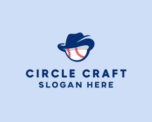 Baseball Fedora Hat logo design