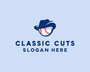 Baseball Fedora Hat logo design