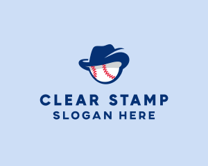 Baseball Fedora Hat logo design