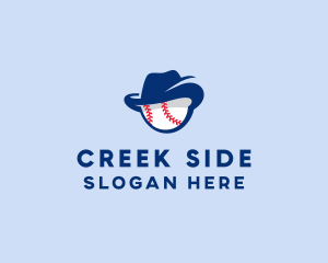 Baseball Fedora Hat logo design