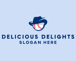 Baseball Fedora Hat logo design