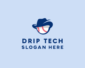 Baseball Fedora Hat logo design