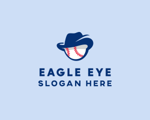 Baseball Fedora Hat logo design