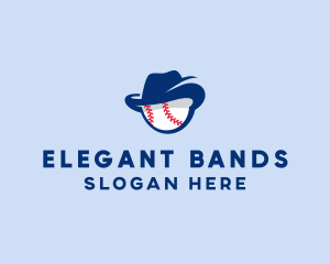 Baseball Fedora Hat logo design