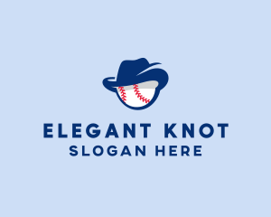 Baseball Fedora Hat logo design