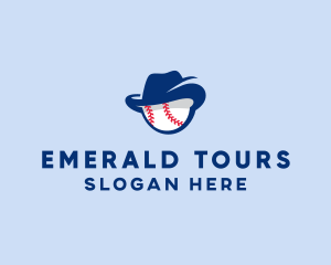 Baseball Fedora Hat logo design