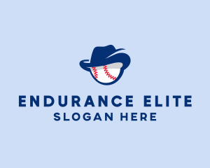 Baseball Fedora Hat logo design