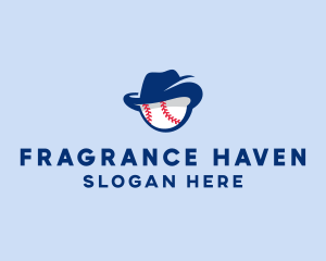 Baseball Fedora Hat logo design