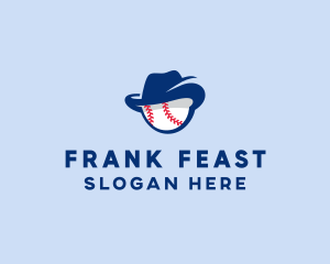 Baseball Fedora Hat logo design