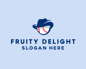 Baseball Fedora Hat logo design