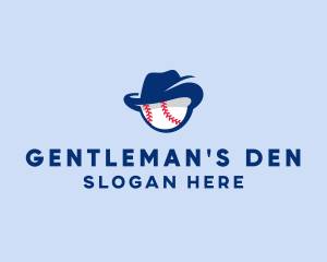 Baseball Fedora Hat logo design