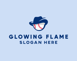 Baseball Fedora Hat logo design