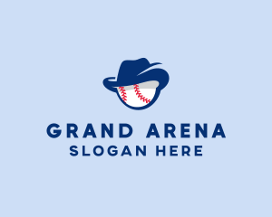 Baseball Fedora Hat logo design