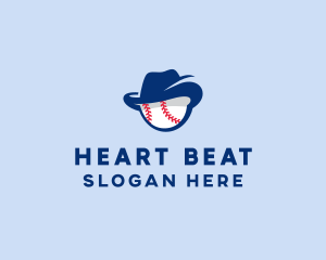 Baseball Fedora Hat logo design