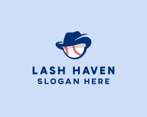 Baseball Fedora Hat logo design