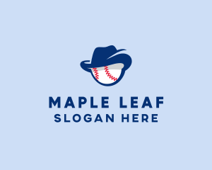 Baseball Fedora Hat logo design