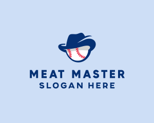 Baseball Fedora Hat logo design