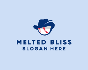 Baseball Fedora Hat logo design