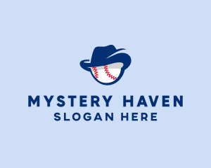 Baseball Fedora Hat logo design