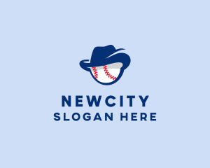 Baseball Fedora Hat logo design