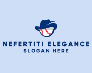 Baseball Fedora Hat logo design