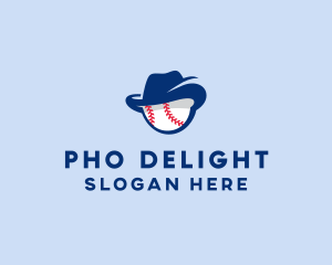 Baseball Fedora Hat logo design