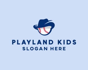 Baseball Fedora Hat logo design