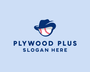 Baseball Fedora Hat logo design