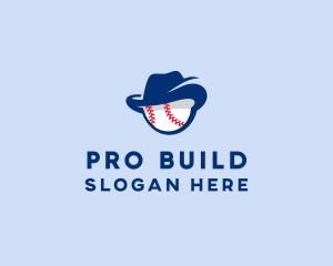 Baseball Fedora Hat logo design