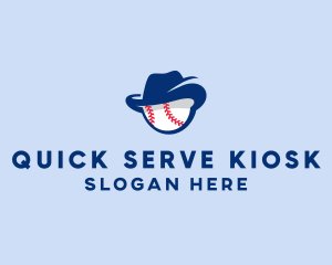 Baseball Fedora Hat logo design