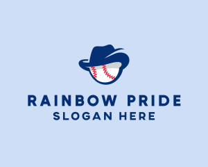 Baseball Fedora Hat logo design